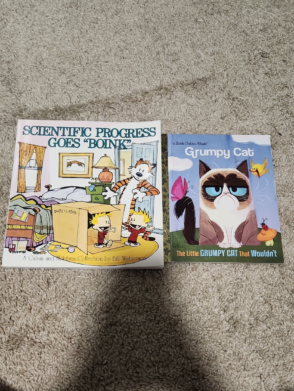 Calvin & Hobbes and Grumpy Cat Kids Books - White, Blue